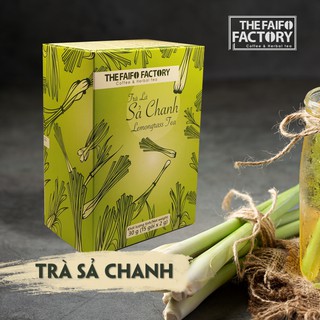 Trà sả chanh Faifo Factory - trà thảo mộc thiên nhiên Hộp giấy túi lọc (15 túi x 2g)