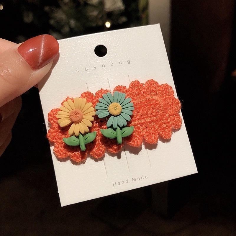 Kẹp Tóc Hình Hoa Cúc Dễ Thương Cho Nữ