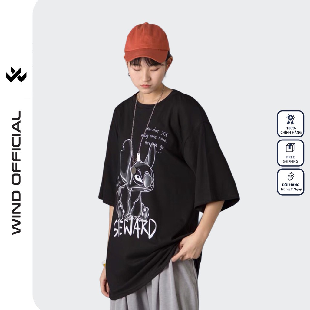 Áo thun tay lỡ Wind phông unisex form rộng STEWARD nam nữ oversize ulzzang