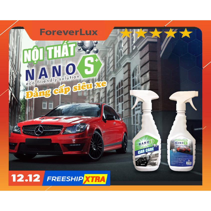 Xịt Chăm sóc, vệ sinh nội thất xe ô tô Nano S* Interior Car Care - Hương thơm nước hoa 500ml