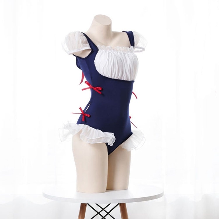（Q1,HCM）Đồ ngủ sexy nữFreeship Cosplay chất siêu đẹp, váy đầm ngủ Cosplay anime người hầu gái+ Freesize 40-60kg---027
