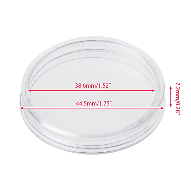 1 Hộp Đựng Tiền Xu Tròn Bằng Acrylic 38.6mm 1 oz