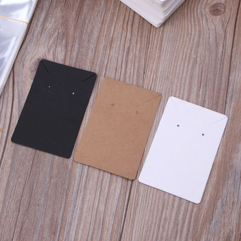 Set 100 thẻ giấy trưng bày trang sức kèm túi đựng tiện lợi