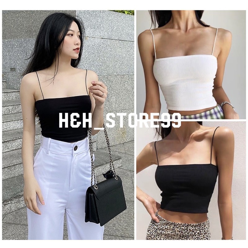 Áo 2 dây nữ chất liệu bozip áo dây bún đủ size từ 38 - 65kg | BigBuy360 - bigbuy360.vn