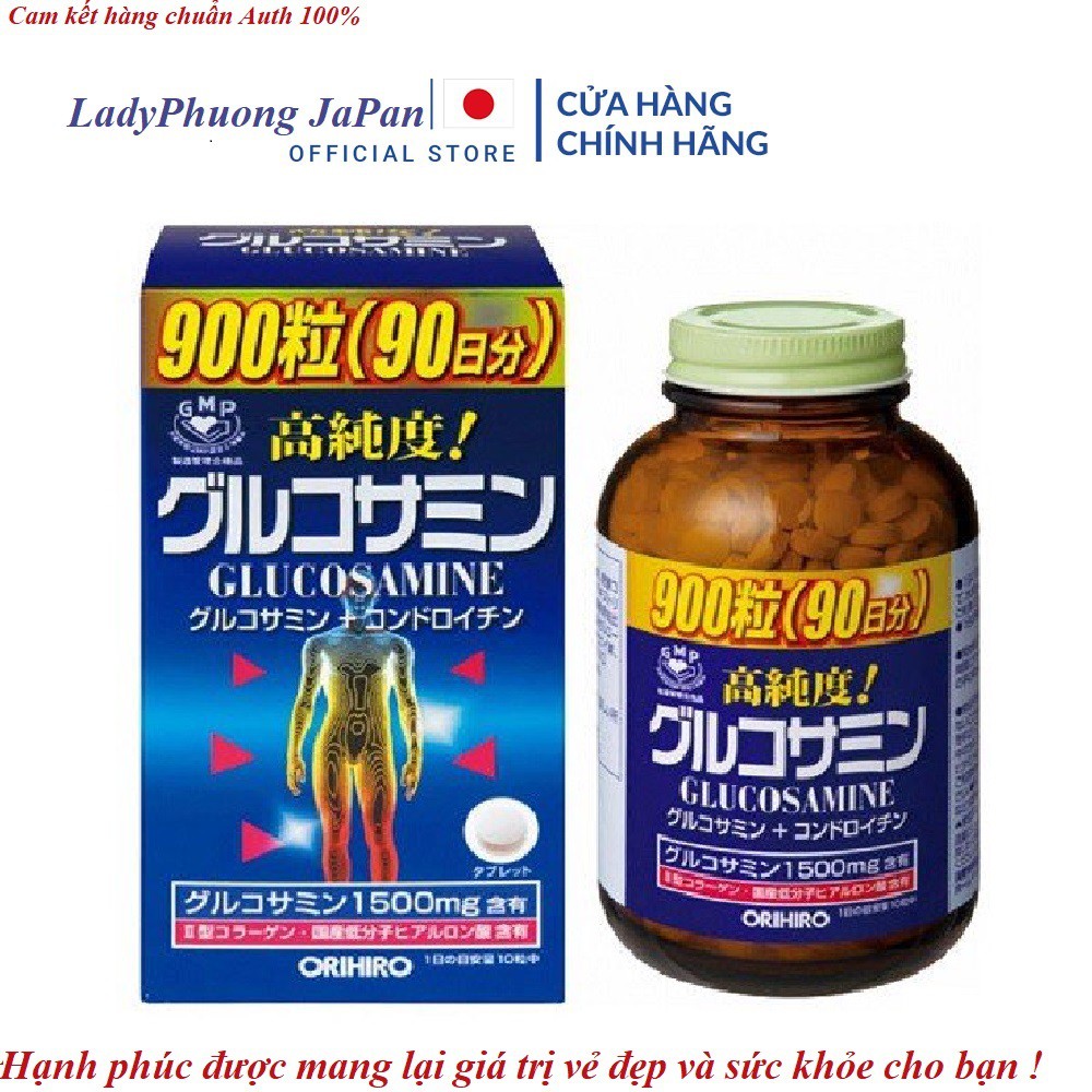 Viên uống Glucosamine Orihiro, viên bổ xương khớp Glucosamin Nhật Bản [Date 04/2024]