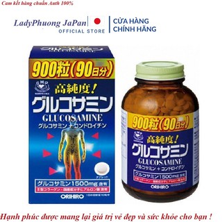 Viên uống Glucosamine Orihiro, viên bổ xương khớp Glucosamin Nhật Bản Date