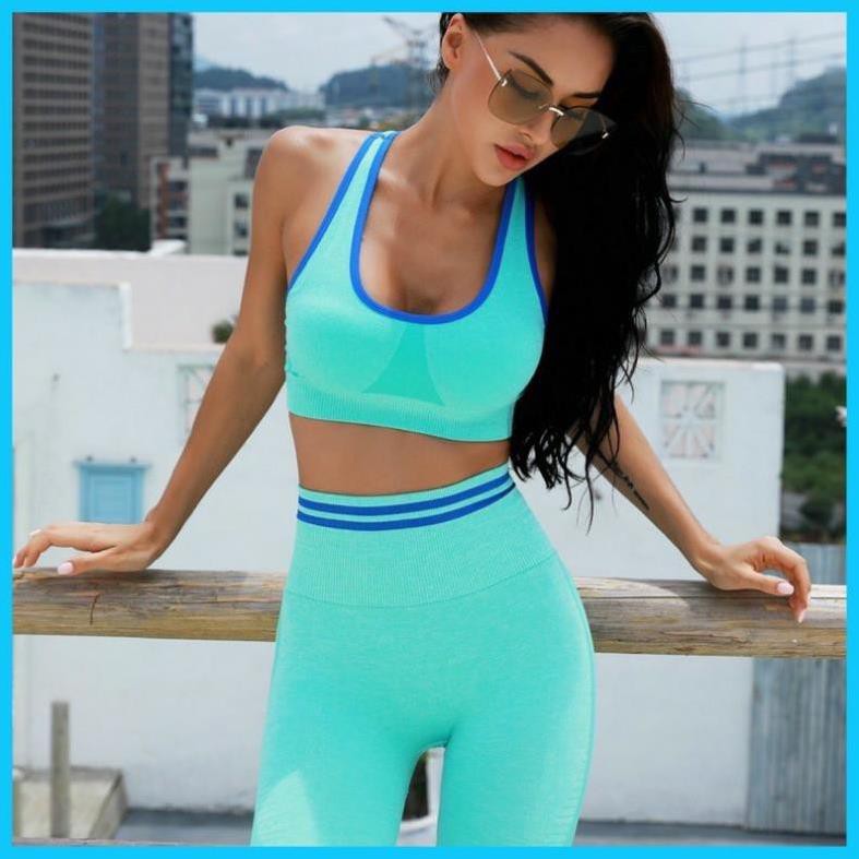 Bộ đồ tập thể thao nâng mông 🍎 Ann Gym Store, Tập gym yoga, Co giãn 4 chiều, chất vải dày dặn, hách mông trái đào