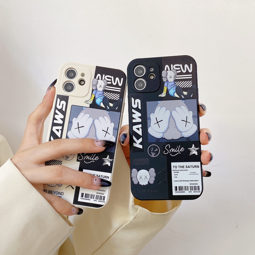 Ốp Điện Thoại Silicon Chống Sốc Hình Gấu Kaws Cho iPhone 7 plus 8 plus xs max xr Apple 11 pro max 12 pro max 13 pro max