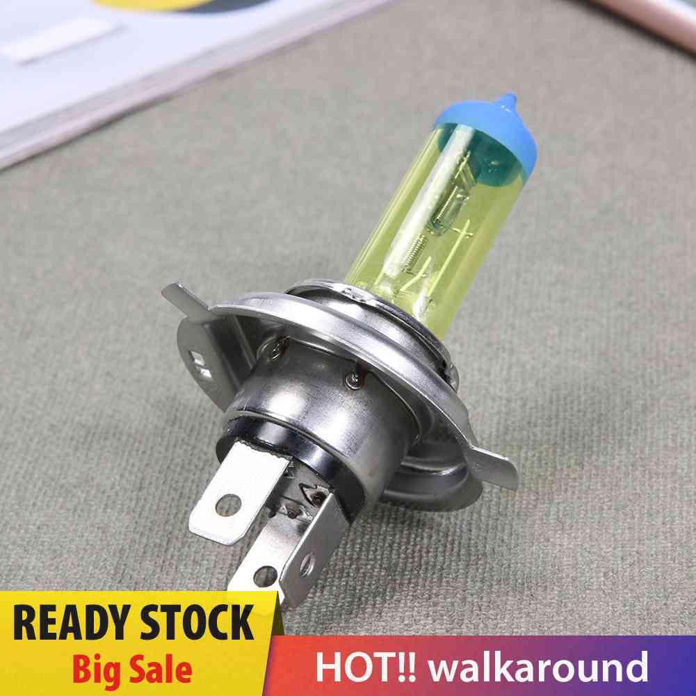 1 Đèn Pha Ô Tô Halogen H4 3000K 100W Màu Vàng