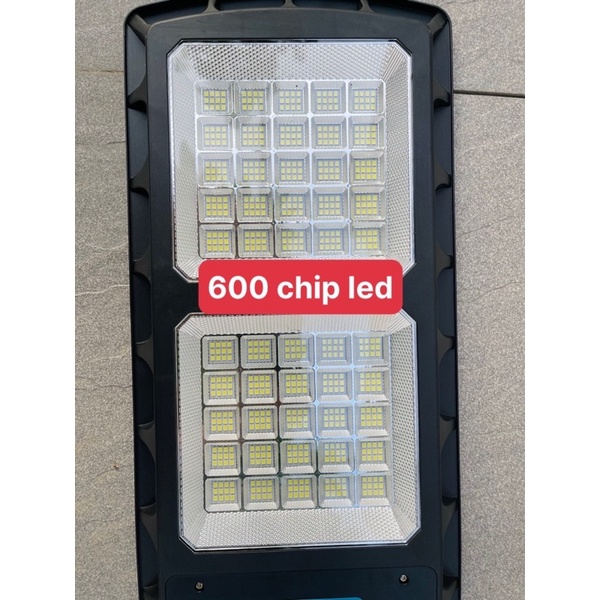 Đèn năng lượng mặt trời 200W 600 led sáng liên tục cho sân vườn, công trình đèn đường khu dân cư siêu sáng chống nước