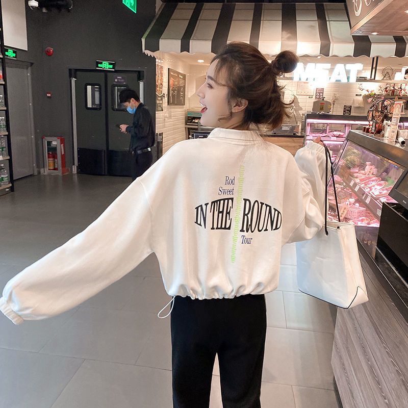 Áo Khoác Sweater Cổ Polo Dáng Rộng Phong Cách Thời Trang Hàn Quốc 2022