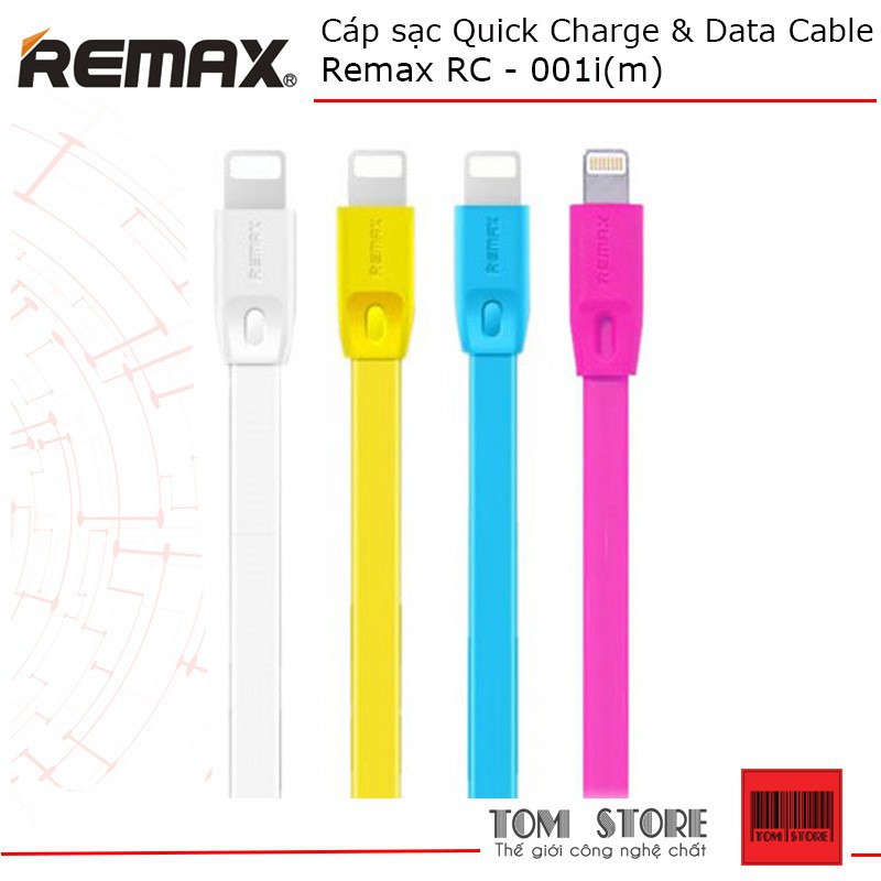 [HÀ NỘI]Cáp sạc Quick Charge & Data Cable Remax RC-001 - Bảo Hành 6 tháng