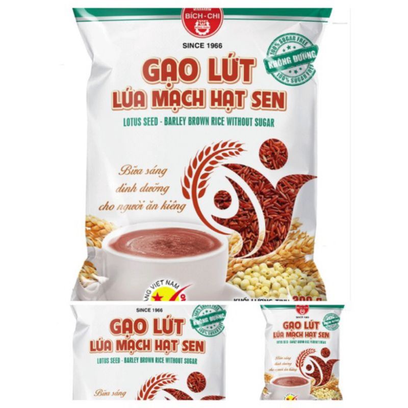 BỘT GẠO LỨC LÚA MẠCH + HẠT SEN BÍCH CHI 300G