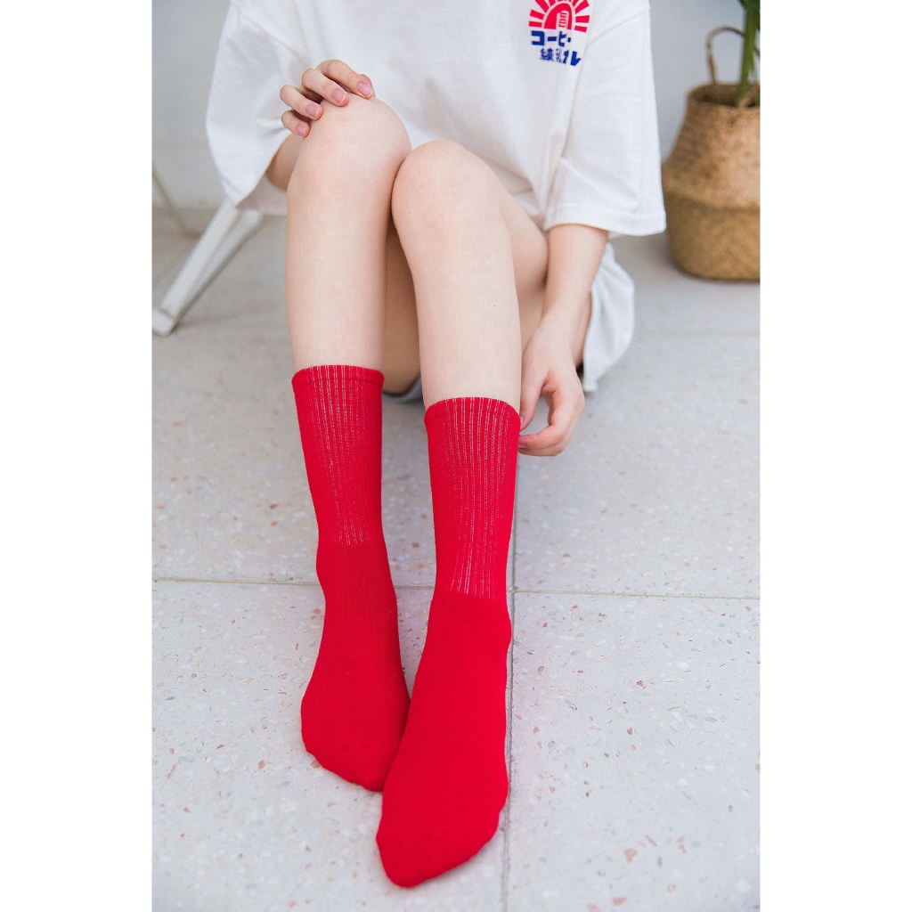 Tất cotton nhiều màu đẹp mắt cho nam nữ