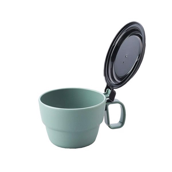 Cốc uống nước Nhật Bản có nắp đậy 300ml giúp giữ gìn vệ sinh cốc và đồ uống Thích hợp mang đi du lịch, dã ngoại