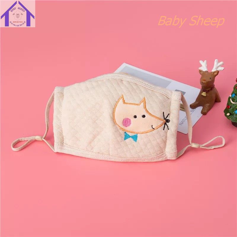 (HÀNG CAO CẤP) Khẩu trang cho bé ORGANIC 100% COTTON HỮU CƠ TỰ NHIÊN  HỌA TIẾT DỄ THƯƠNG CHO BÉ 0-7 TUỔI | BigBuy360 - bigbuy360.vn