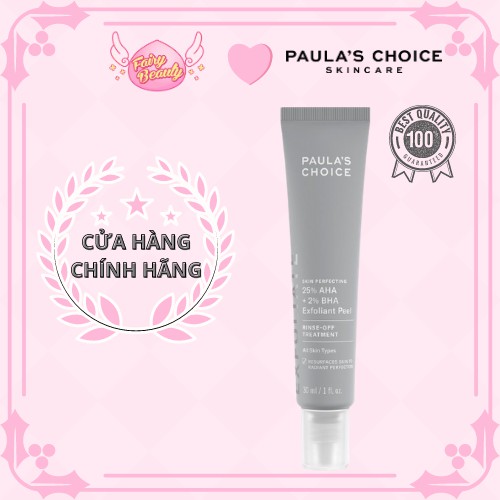 [PAULA'S CHOICE] Tinh Chất Thay Da Sinh Học, Tái Tạo Tế Bào Mới Chứa 25% AHA + 2% BHA Exfoliant Peel 30ml (Mã 9560)