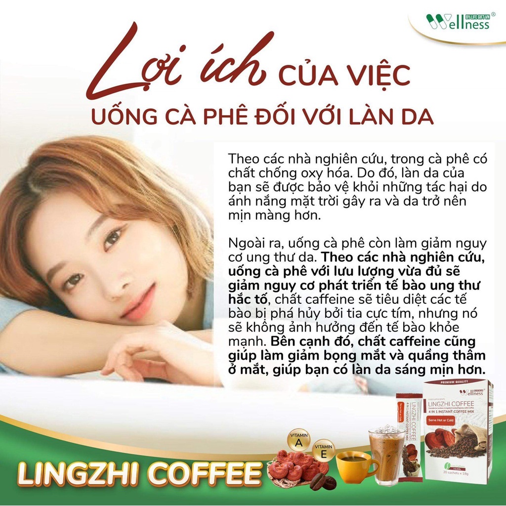 Cà phê sức khỏe, sắc đẹp Lingzhi Coffee - cà phê linh chi