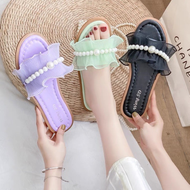 🎄🎄 Dép nữ đẹp mang bao sang chảnh hột siêu đẹp chất liệu siêu tốt