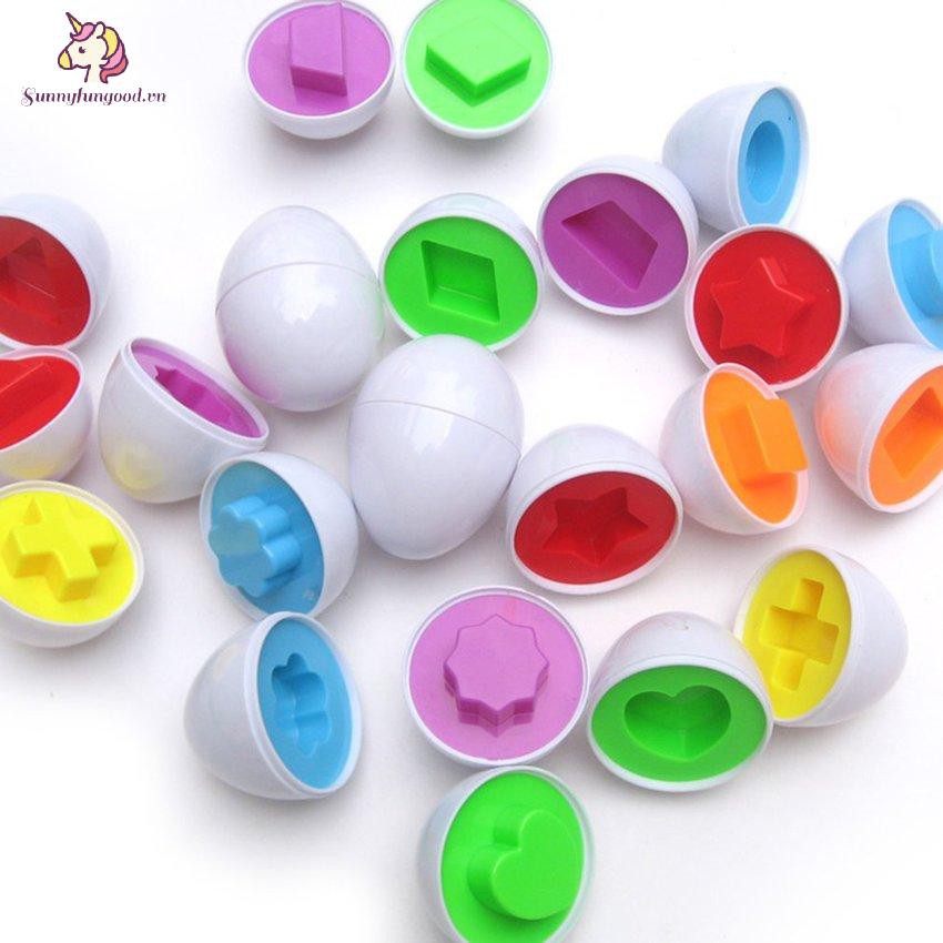 Đồ chơi xếp hình quả trứng thông minh hình dạng hỗn hợp vui nhộn dành cho trẻ em
