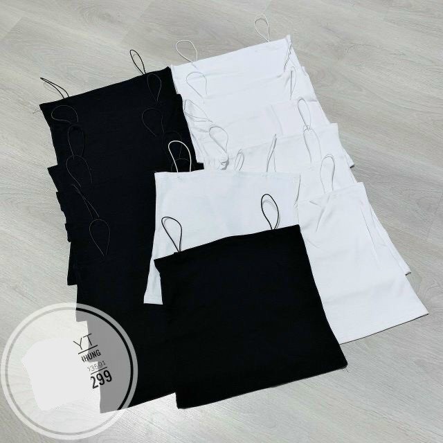  Áo 2 dây bún 2 màu Đen Trắng | BigBuy360 - bigbuy360.vn