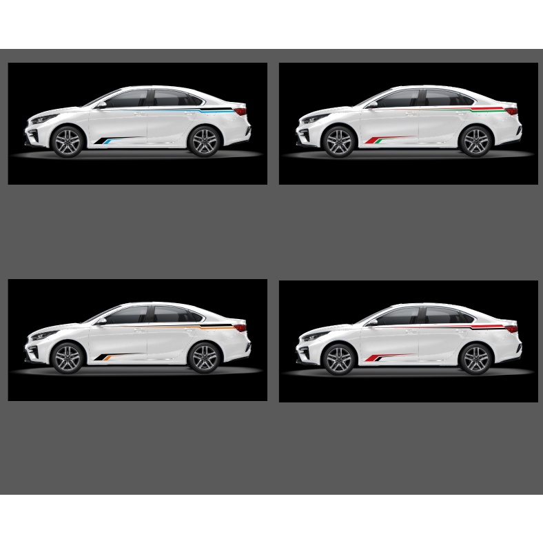 Tem sườn ô tô sedan đơn giản. dán mọi mẫu sedan. xe sáng màu