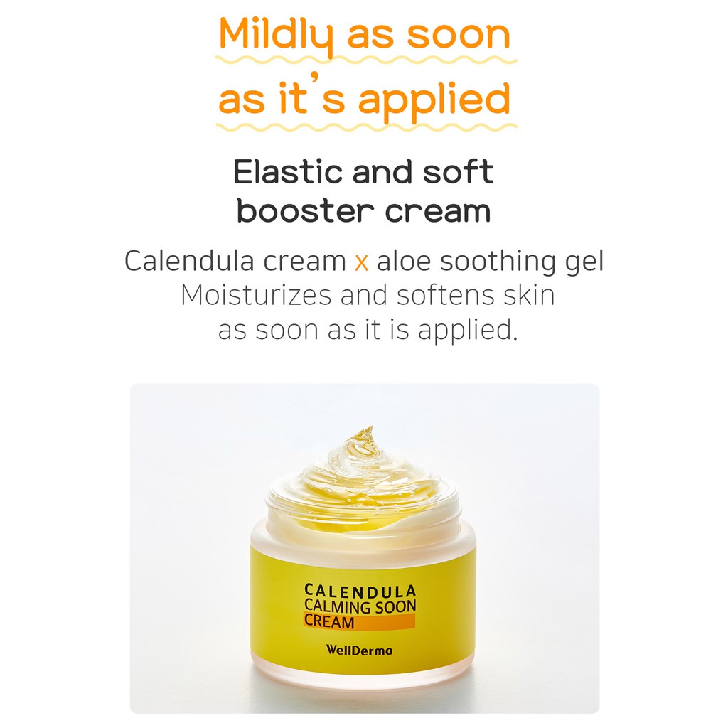Kem hoa cúc Wellderma Calendula Calming Soon Cream 80g