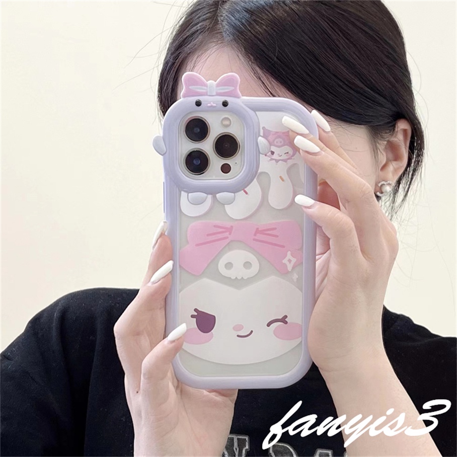 Ốp Điện Thoại Mềm Trong Suốt In Hình Kuromi Cho iPhone 14 13 12 11 Pro Max X XR Xs Max 8 7 6 6s Plus SE 2020