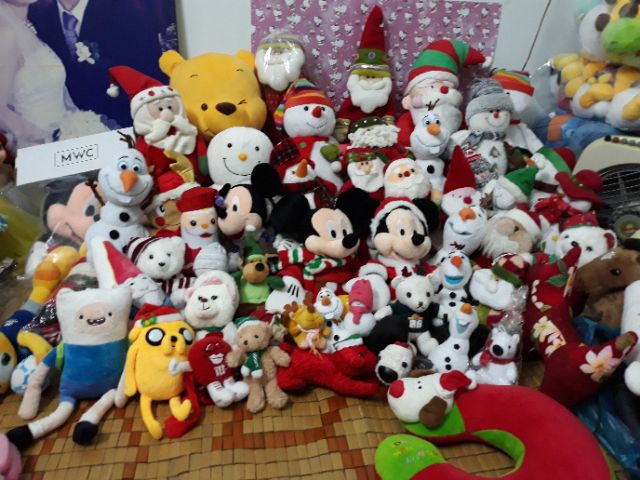 Set ông già Noel 30 cm- người tuyết 40cm- người tuyết len- chó đỏ giáng sinh: 100k/4 món sale còn 90k☃️🌲❄🎄🍃