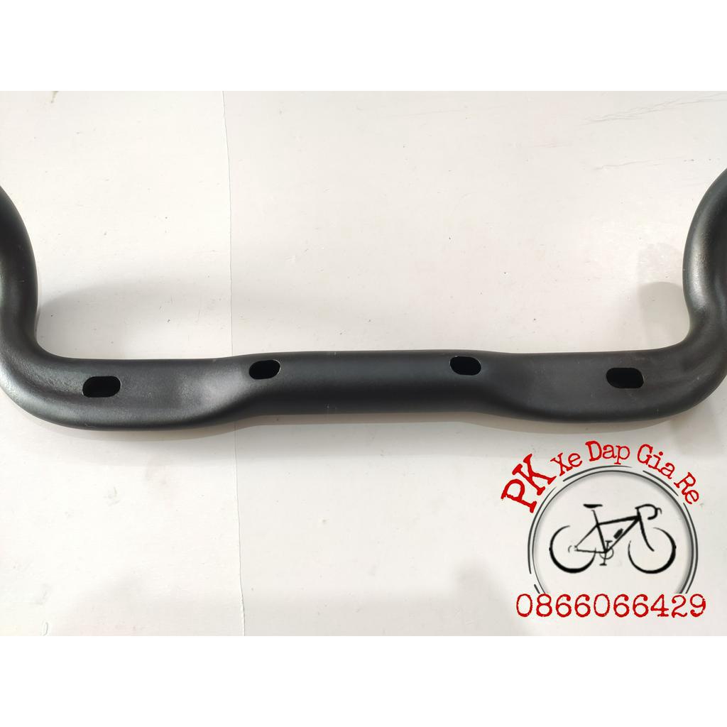 Ghi đông xe đạp đua 31.8mm bản dẹp dây cáp đi âm, Tay lái xe đạp đua nhôm cao cấp