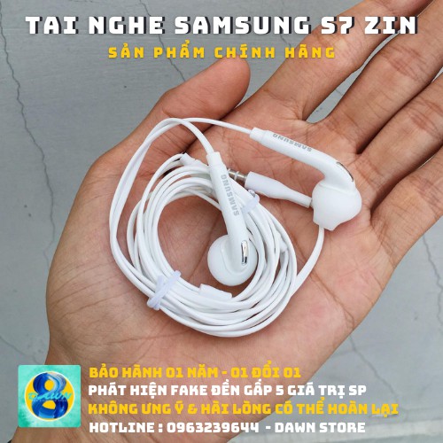 [DAWN] Tai Nghe S7 Chính Hãng Việt Nam - Chân Cắm Tròn 3.5mm Tương Thích Sử Dụng Được Các Dòng Điện Thoại