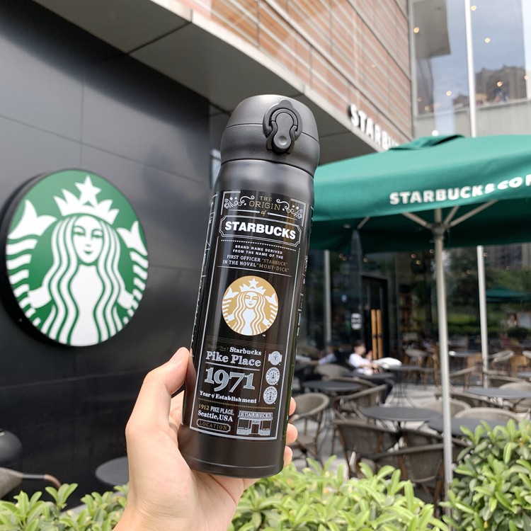 Túi Đựng Ly Nước Starbucks Họa Tiết Hoa Xinh Xắn Thời Trang 2019 Thermos
