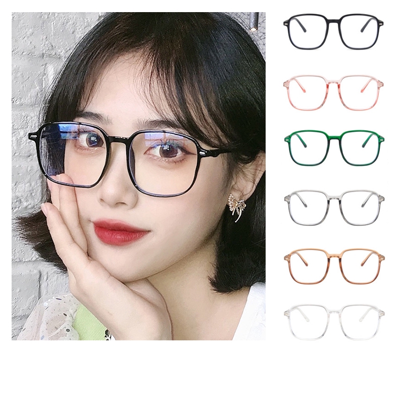 Kính Mát Gọng Vuông Chống Ánh Sáng Xanh Phong Cách Hàn Quốc