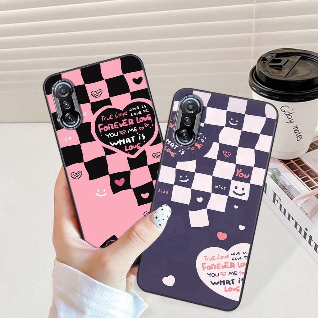 Ốp Xiaomi Redmi K40 / Redmi K40 Pro in hình trái tim, caro kẹo ngọt đầy cá tính siêu đẹp siêu chất