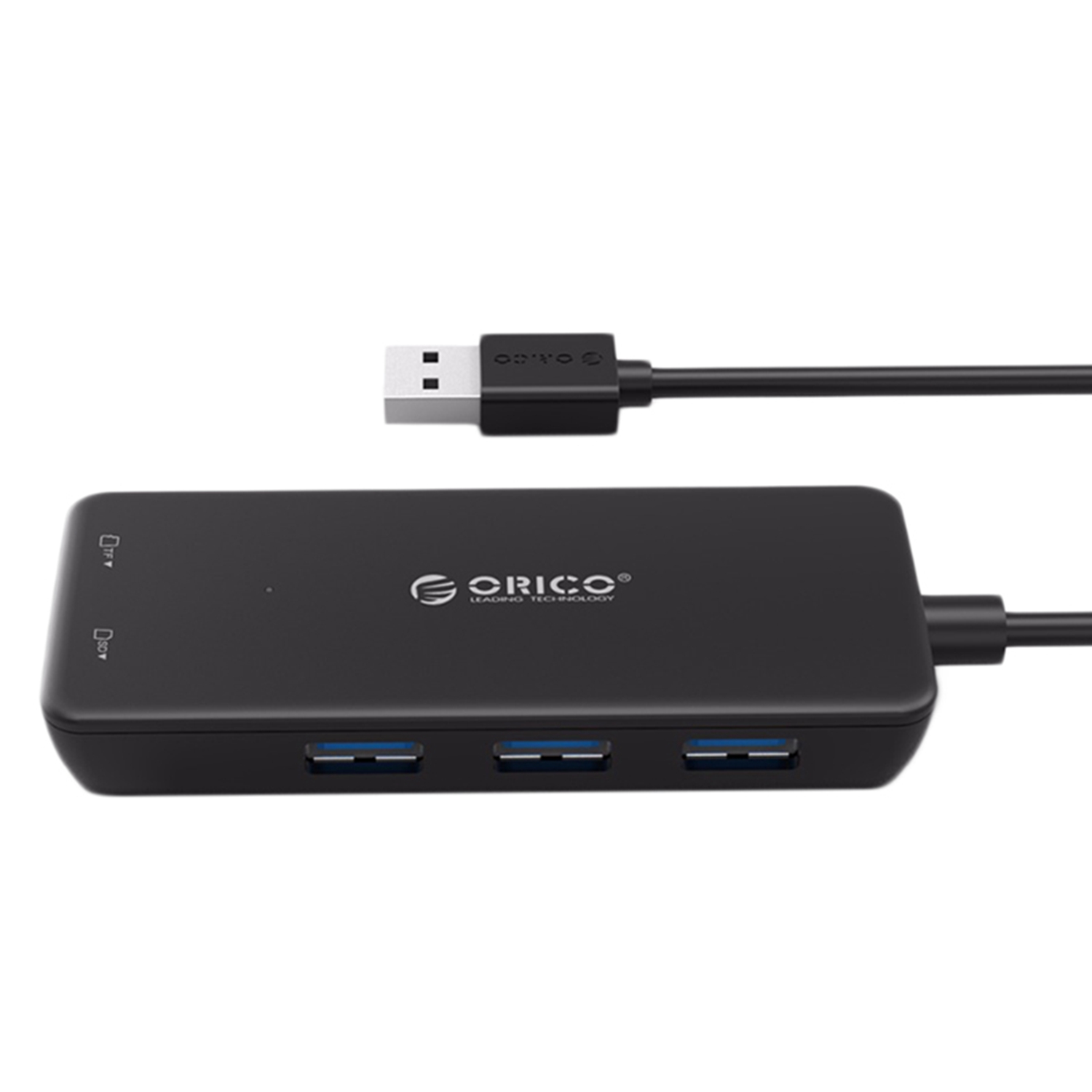 Hub + Đầu Đọc Thẻ 2 Trong 1 ORICO H3TS-U3 Có 3 Cổng USB 3.0