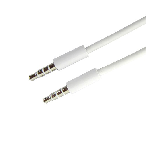 Dây Cáp Âm Thanh Nối Dài 3.5mm 1 / 8 '' Male Sang Male 4-Pli 3 Vòng TRRS AV Dài 1M NEW-0406