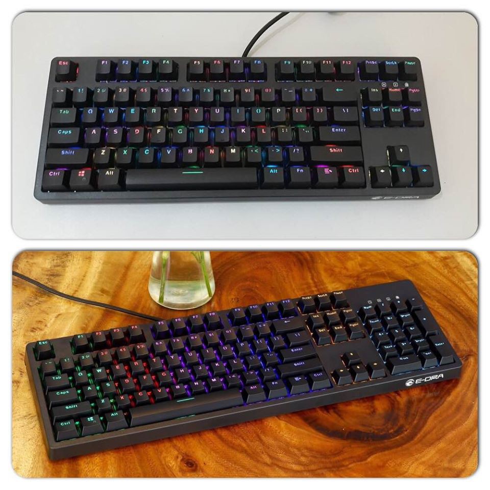 Phím cơ Edra Ek387 RGB Huano sw