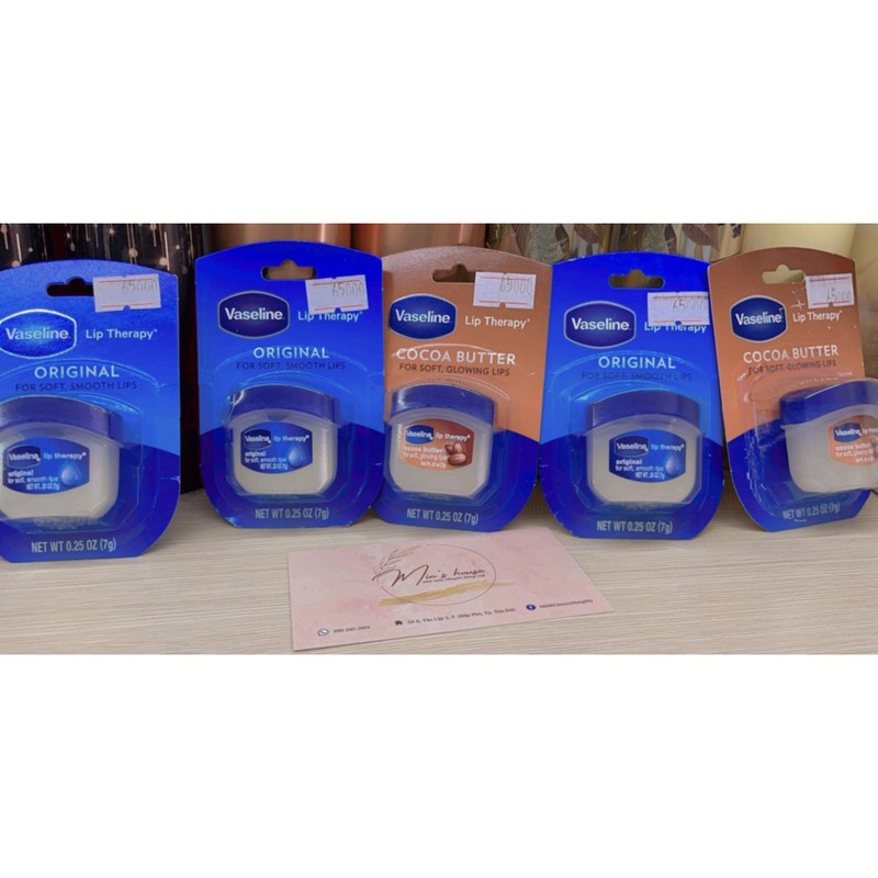 Son/Sáp dưỡng ẩm môi Vaseline Mini - Nhiều mùi