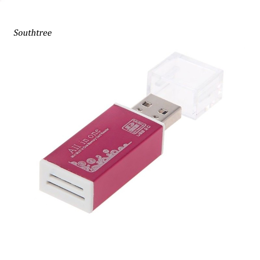 Đầu Đọc Thẻ Nhớ Usb 2.0 Cho Sd / Sdhc Mmc Tf Ms M2 Tiện Dụng