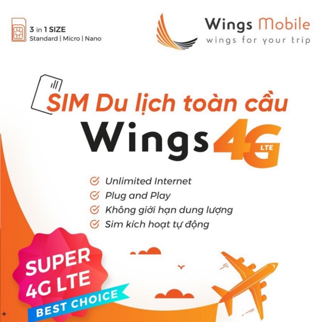 Sim 8 nước Singapore, Thái Lan, Malaysia, Trung Quốc, Đài loan, Úc, Hongkong, Macao 8 ngày không giới hạn