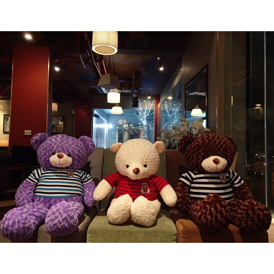 Gấu teddy khổ 1m2 cao 1m