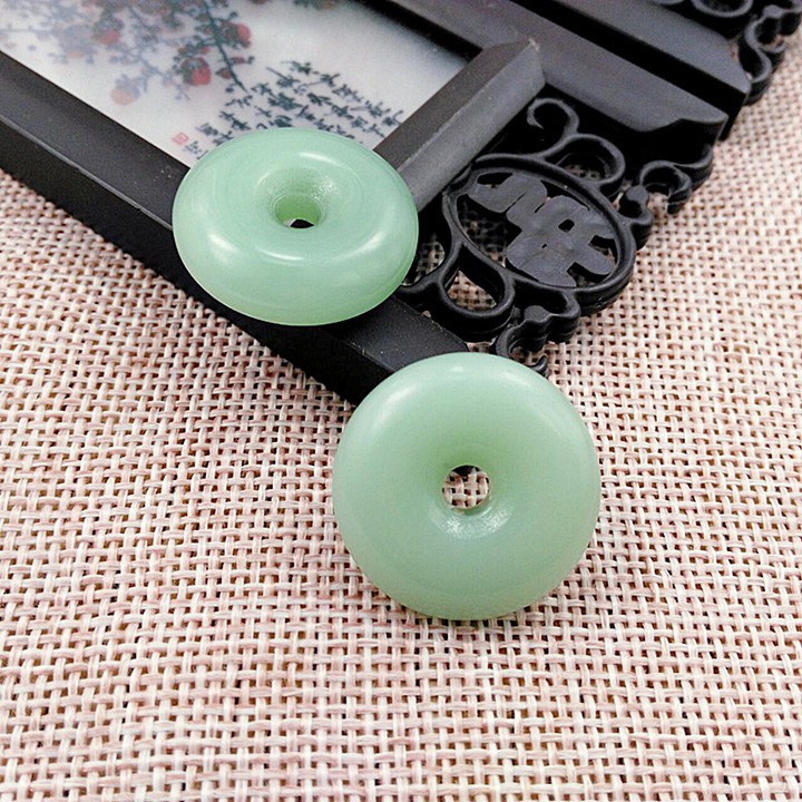 1-2 ngọc bội, đồng điếu thủy tinh nhiều kích thước 18mm, 24mm và 40mm