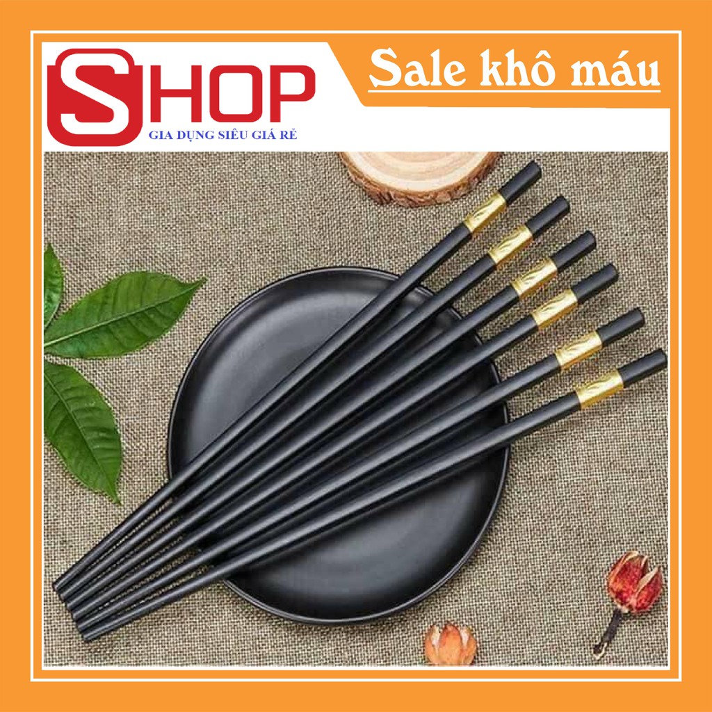Combo 10 Đôi Đũa Mạ Vàng Sang Chảnh