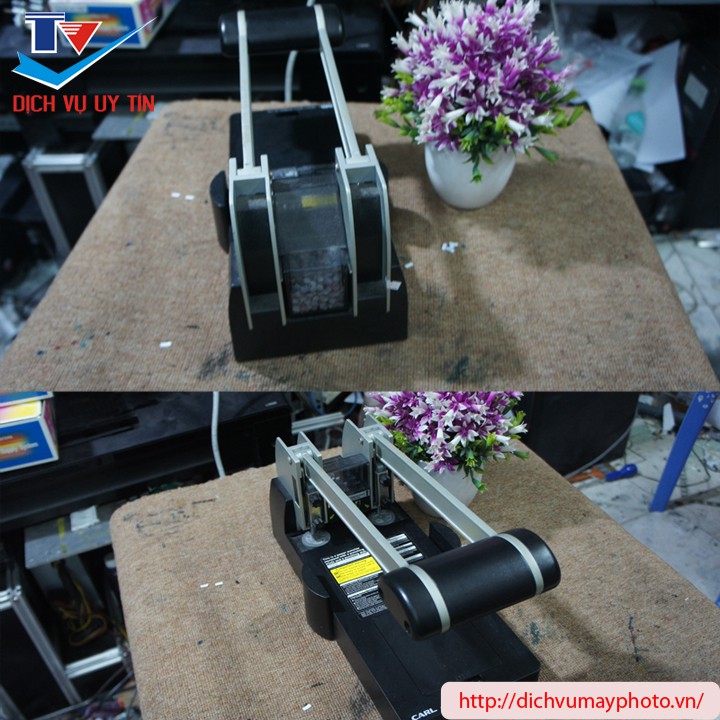 Máy đục 2 lỗ Carl No.122 cũ còn Zin đang hoạt động bình thường