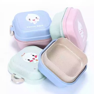 Hộp đựng cơm lúa mạch / Hộp cơm bento 2 tầng