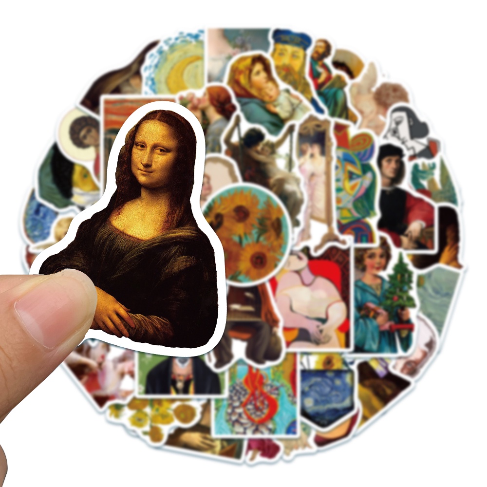 Bộ 10/50 Miếng Dán Hình Hoạt Hình Chống Thấm Nước