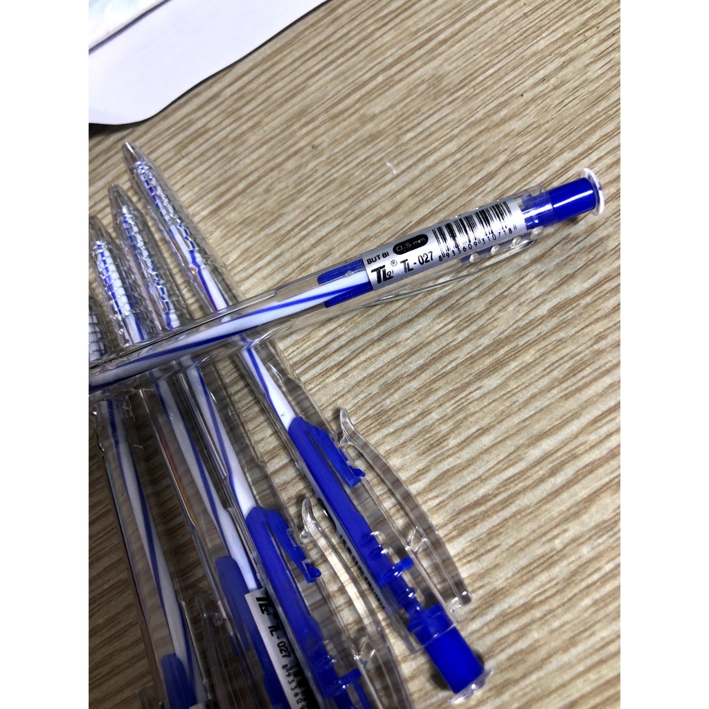 bút bi mực xanh hiệu tlợi 027 giá rẻ tiện lợi ( bán lẻ 1 cây )