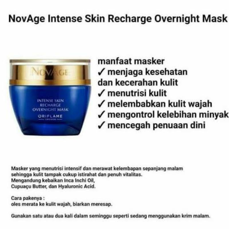 Novage (Hàng Mới Về) Mặt Nạ Chăm Sóc Da Ban Đêm Tái Tạo Da 6 / Nutri6 24 Hour / Novage