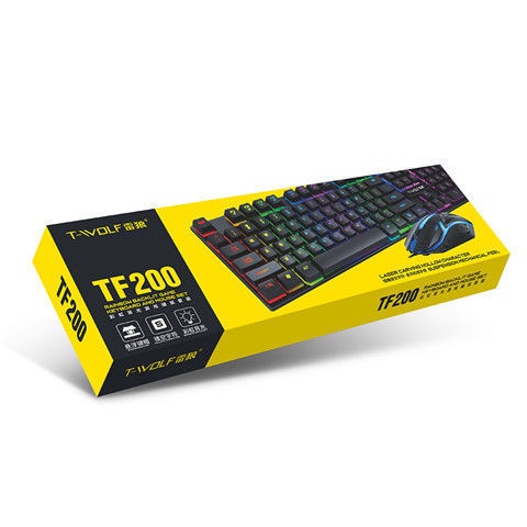 Bàn Phím Chuột Giả Cơ - Chuyên game Có đèn LED 7 màu Cho máy tính