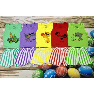 Combo 25 bộ ba lỗ đùi cotton cho bé